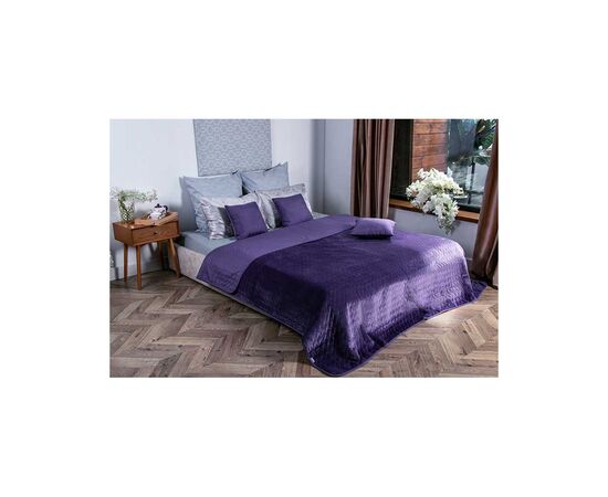 Покрывало Руно двустороннее декоративное Velour Violet 150х220 см (360.55_Violet), изображение 2 Покрывало Руно двустороннее декоративное Velour Violet 150х220 см (360.55_Violet), изображение 2