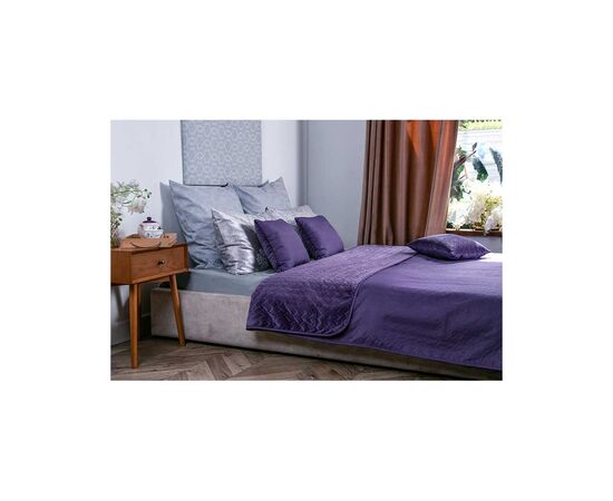 Покрывало Руно двустороннее декоративное Velour Violet 150х220 см (360.55_Violet), изображение 5 Покрывало Руно двустороннее декоративное Velour Violet 150х220 см (360.55_Violet), изображение 5