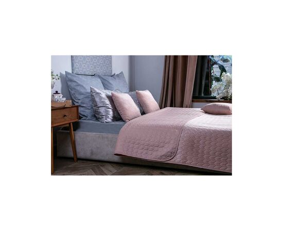Покрывало Руно двустороннее декоративное Velour Apricot 180х220 см (340.55_Apricot), изображение 2 Покрывало Руно двустороннее декоративное Velour Apricot 180х220 см (340.55_Apricot), изображение 2
