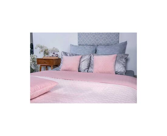Покрывало Руно двустороннее декоративное Velour Rose 180х220 см (340.55_Rose), изображение 4 Покрывало Руно двустороннее декоративное Velour Rose 180х220 см (340.55_Rose), изображение 4