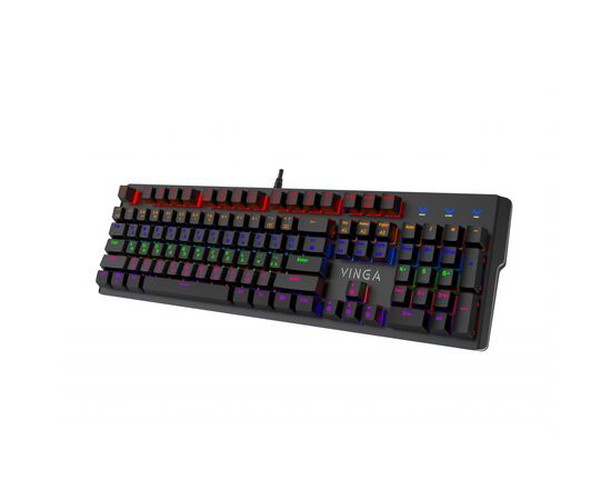 Клавиатура Vinga KBGM160 LED Outemu Blue USB Black (KBGM160 Black), изображение 2 Клавиатура Vinga KBGM160 LED Outemu Blue USB Black (KBGM160 Black), изображение 2