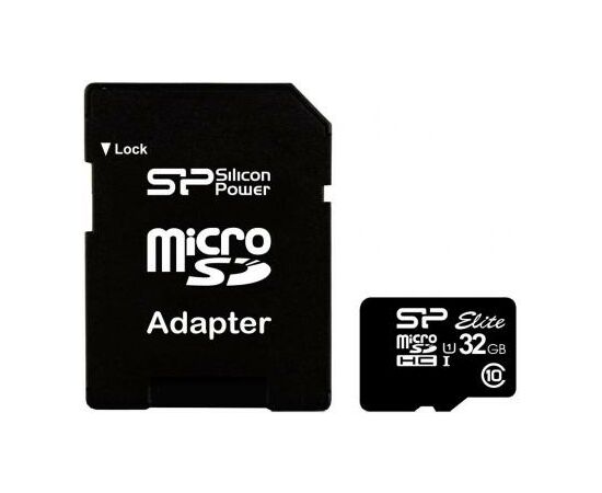 Карта пам'яті Silicon Power 32GB microSD Class 10 UHS-ISDR (SP032GBSTHBU1V10SP)