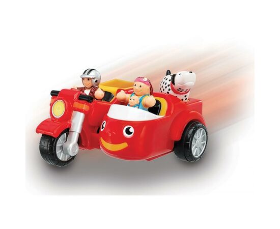 Развивающая игрушка Wow Toys Мотоцикл с коляской Макс (01022), изображение 2 Развивающая игрушка Wow Toys Мотоцикл с коляской Макс (01022), изображение 2