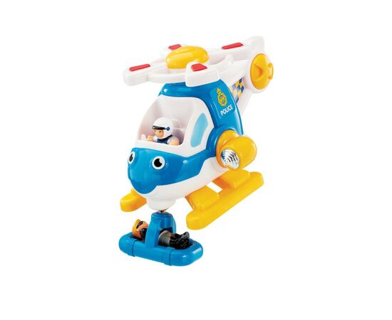 Развивающая игрушка Wow Toys Полицейский вертолет Оскар (10642), изображение 7 Развивающая игрушка Wow Toys Полицейский вертолет Оскар (10642), изображение 7