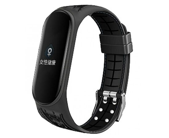 Ремінець до фітнес браслета BeCover Lattice Style для Xiaomi Mi Smart Band 5 Black (705158)