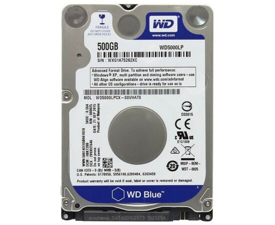 Жесткий диск для ноутбука 2.5" 500GB WD (WD5000LPZX)