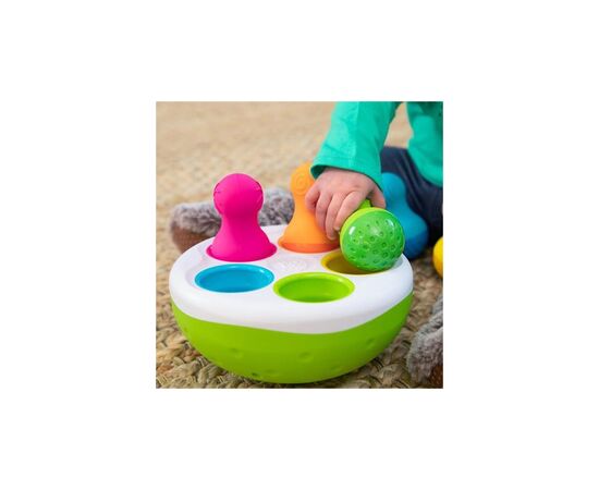 Развивающая игрушка Fat Brain Toys Сортер-балансир Неваляшки Spinny Pins (F248ML), изображение 5 Развивающая игрушка Fat Brain Toys Сортер-балансир Неваляшки Spinny Pins (F248ML), изображение 5