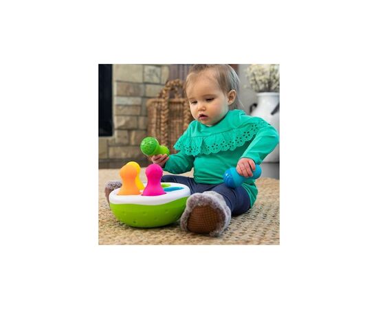 Развивающая игрушка Fat Brain Toys Сортер-балансир Неваляшки Spinny Pins (F248ML), изображение 6 Развивающая игрушка Fat Brain Toys Сортер-балансир Неваляшки Spinny Pins (F248ML), изображение 6