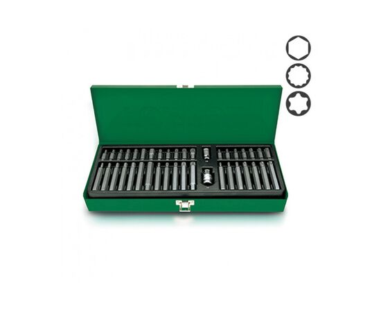 Набор бит Toptul 10мм HEX,TORX,SPLINE 40ед. (GAAD4002), изображение 2 Набор бит Toptul 10мм HEX,TORX,SPLINE 40ед. (GAAD4002), изображение 2