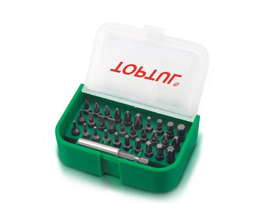Набір біт Toptul для шуруповерта 31од. 1/4" SL;PH;PZ;TORX;HEX + магнітний три (GAAW3101)