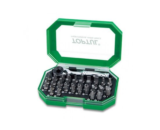Набір біт Toptul з тріскачкою 1/4" 35од. (GACW3503)