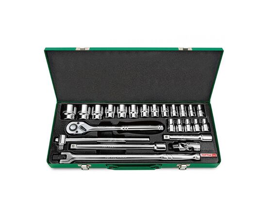 Набор инструментов Toptul головки с трещоткой 1/2" 24ед. (6-гр.) (GCAD2401)