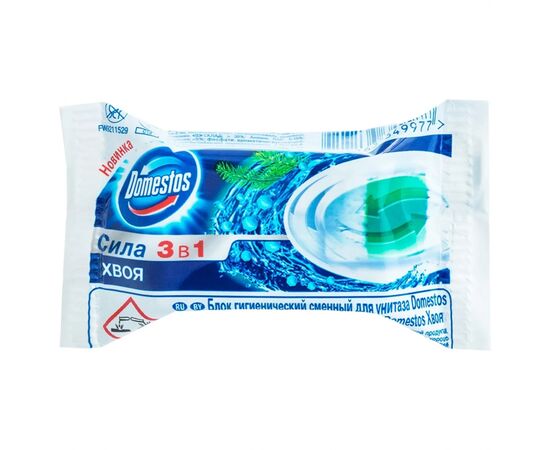 Туалетний блок Domestos Хвоя змінний блок 40 г (8717163349977)