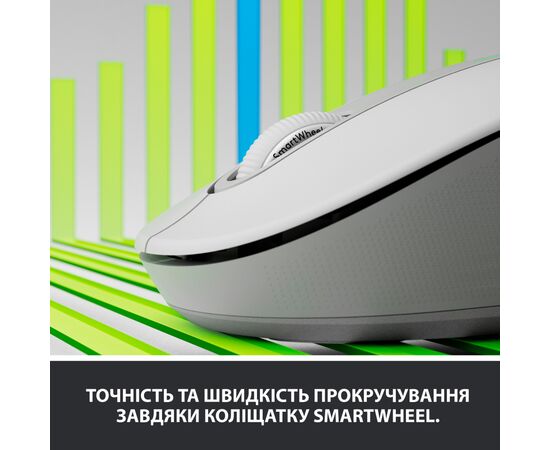 Мышка Logitech Signature M650 Wireless Off-White (910-006255), изображение 2 Мышка Logitech Signature M650 Wireless Off-White (910-006255), изображение 2
