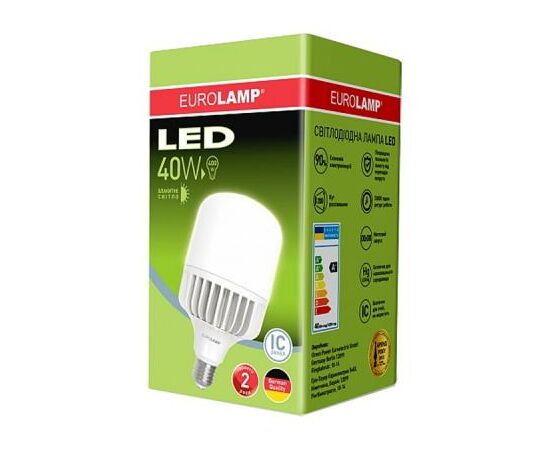 Лампочка Eurolamp E27 (LED-HP-40276), изображение 2 Лампочка Eurolamp E27 (LED-HP-40276), изображение 2