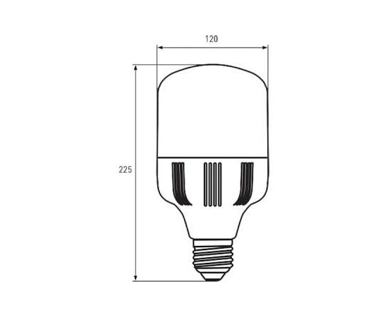 Лампочка Eurolamp E40 (LED-HP-40406), изображение 3 Лампочка Eurolamp E40 (LED-HP-40406), изображение 3