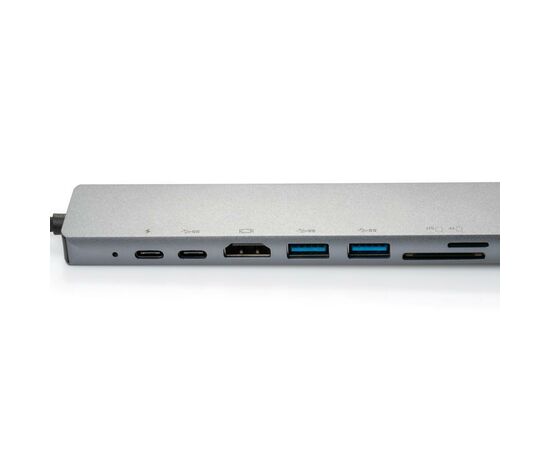Концентратор Vinga Type-C to 4K HDMI+2*USB3.0+GigabitLAN+SD+2*PD aluminium (VCPATC2U3CRLNHIPDGR), изображение 4 Концентратор Vinga Type-C to 4K HDMI+2*USB3.0+GigabitLAN+SD+2*PD aluminium (VCPATC2U3CRLNHIPDGR), изображение 4