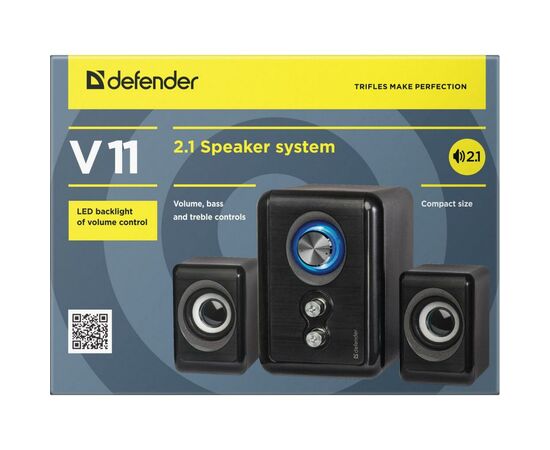 Акустическая система Defender V11 Black (65111), изображение 4 Акустическая система Defender V11 Black (65111), изображение 4