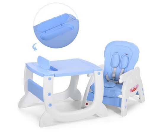 Стульчик для кормления Bambi 2 в 1 blue (M 3612-12 blue), изображение 2 Стульчик для кормления Bambi 2 в 1 blue (M 3612-12 blue), изображение 2