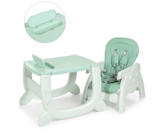Стульчик для кормления Bambi 2 в 1 green (M 3612-5 green), изображение 2 Стульчик для кормления Bambi 2 в 1 green (M 3612-5 green), изображение 2