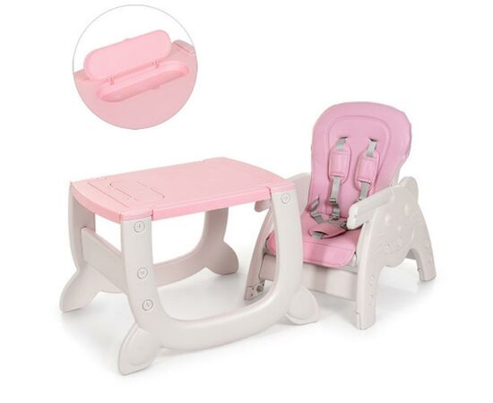 Стульчик для кормления Bambi 2 в 1 pink (M 3612-8 pink), изображение 2 Стульчик для кормления Bambi 2 в 1 pink (M 3612-8 pink), изображение 2