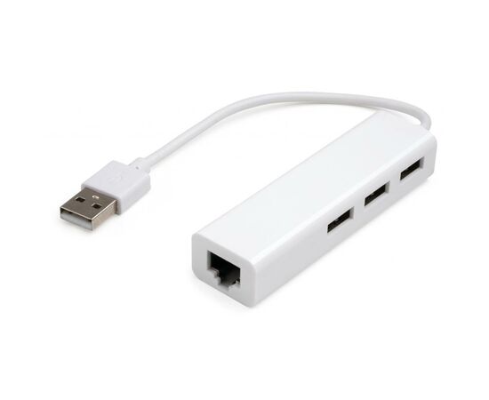 Концентратор Vinga 3xUSB2.0 + RJ45 100Mbps (VCP2H3USB2LANWH), изображение 2 Концентратор Vinga 3xUSB2.0 + RJ45 100Mbps (VCP2H3USB2LANWH), изображение 2