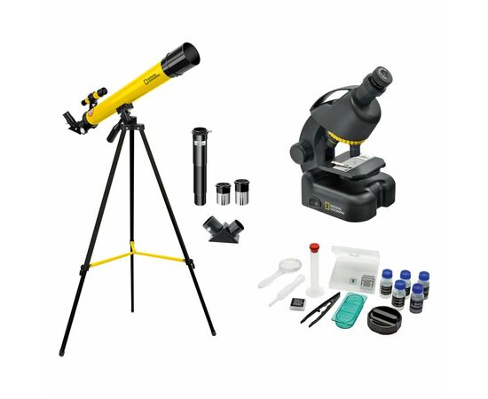 Микроскоп National Geographic Junior 40x-640x + Телескоп 50/600 (927790)