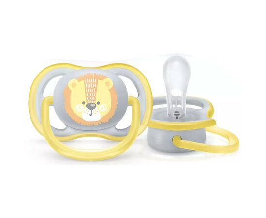 Пустышка Philips AVENT Ultra Air с декором для мальчиков 0-6 мес (SCF085/01), изображение 3 Пустышка Philips AVENT Ultra Air с декором для мальчиков 0-6 мес (SCF085/01), изображение 3