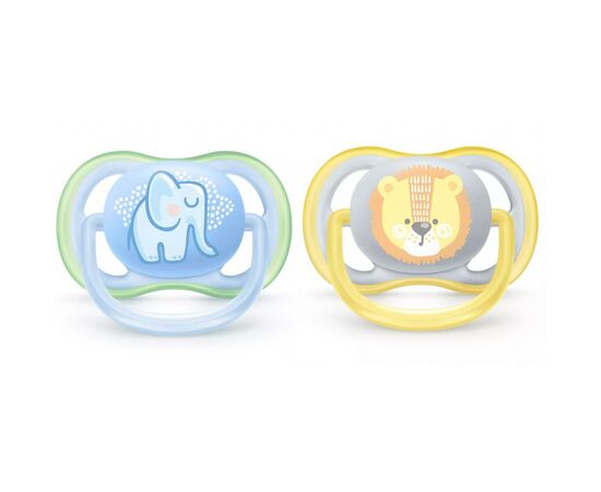 Пустушка Philips AVENT Ultra Air з декором для хлоп. 0-6 міс. (SCF085/01)