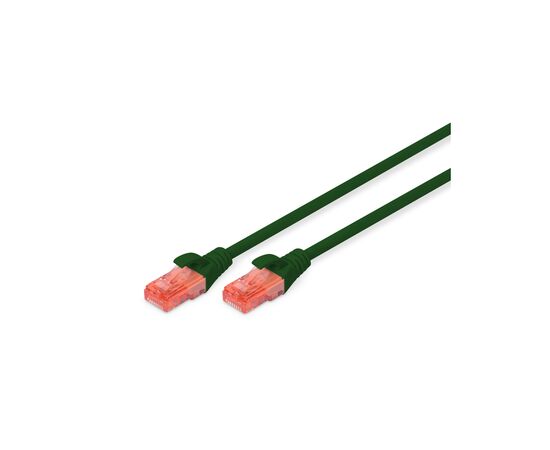 Патч-корд 0.5м, CAT 6 UTP, AWG 26/7, Cu, LSZH, green Digitus (DK-1617-005/G)