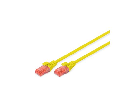 Патч-корд 5м, CAT 6 UTP, AWG 26/7, Cu, LSZH, yellow Digitus (DK-1617-050/Y)