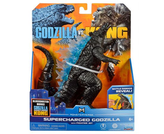 Фигурка Godzilla vs. Kong Годзилла с суперэнергией и с истребителем (35310), изображение 3 Фигурка Godzilla vs. Kong Годзилла с суперэнергией и с истребителем (35310), изображение 3
