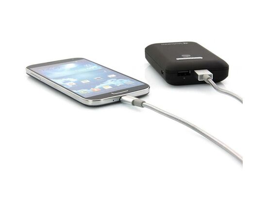 Дата кабель USB 2.0 AM to Micro 5P 1.0m silver Verbatim (48862), зображення 2 Дата кабель USB 2.0 AM to Micro 5P 1.0m silver Verbatim (48862), зображення 2