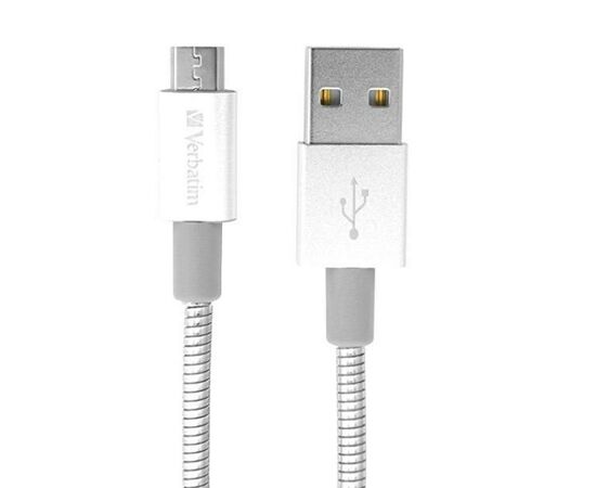 Дата кабель USB 2.0 AM to Micro 5P 1.0m silver Verbatim (48862)