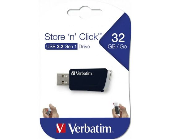USB флеш накопитель Verbatim 32GB Store 'n' Click USB 3.2 (49307), изображение 5 USB флеш накопитель Verbatim 32GB Store 'n' Click USB 3.2 (49307), изображение 5