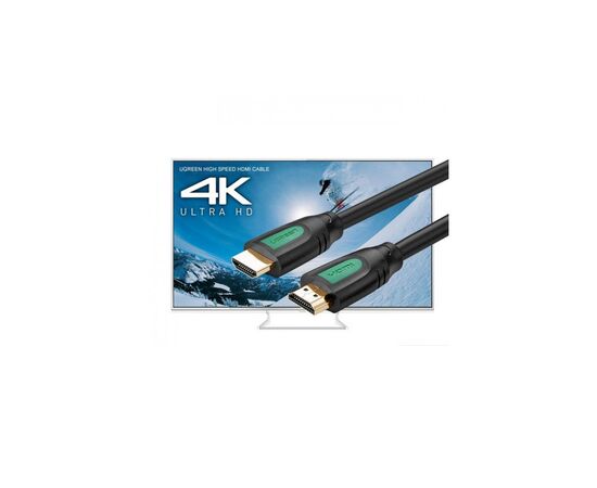 Кабель мультимедийный HDMI to HDMI 1.0m HD101 Round (Yellow/Black) Ugreen (10115), изображение 2 Кабель мультимедийный HDMI to HDMI 1.0m HD101 Round (Yellow/Black) Ugreen (10115), изображение 2