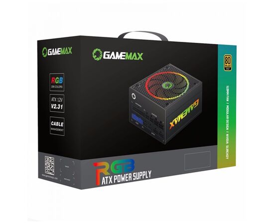 Блок живлення Gamemax 1050W 80 Gold ARGB (RGB-1050 PRO)
