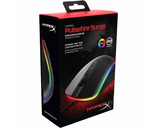 Мышка HyperX Pulsefire Surge USB Black (4P5Q1AA), изображение 6 Мышка HyperX Pulsefire Surge USB Black (4P5Q1AA), изображение 6