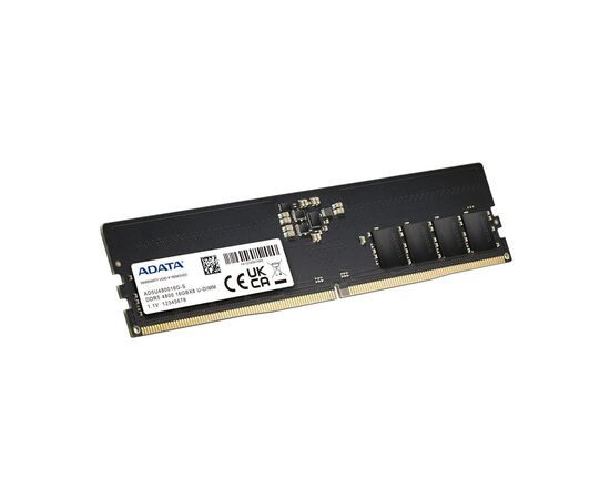 Модуль памяти для компьютера DDR5 16GB 4800 MHz ADATA (AD5U480016G-S), изображение 2 Модуль памяти для компьютера DDR5 16GB 4800 MHz ADATA (AD5U480016G-S), изображение 2