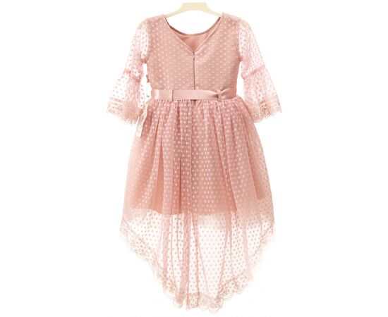 Плаття Tivido святкове з прикрасою (1866-110G-pink), зображення 2 Плаття Tivido святкове з прикрасою (1866-110G-pink), зображення 2