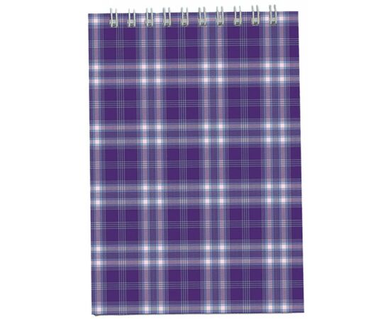 Блокнот Buromax spiral top, А5, 48sheets, square, violet (BM.2470-07)