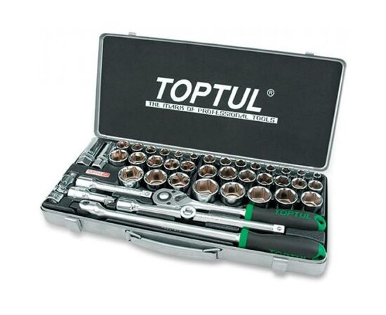 Набор инструментов Toptul комбінований 1/2" 43од. (дюйм+метр.) (GCAD4303)