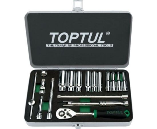 Набор инструментов Toptul дюймових 1/4" 18од. 3/16"-9/16" (GCAD1813)