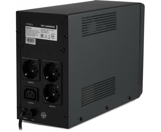 Источник бесперебойного питания Vinga LED 1200VA ( VPC-1200PRM3 ) (VPC-1200PRM3), изображение 4 Источник бесперебойного питания Vinga LED 1200VA ( VPC-1200PRM3 ) (VPC-1200PRM3), изображение 4