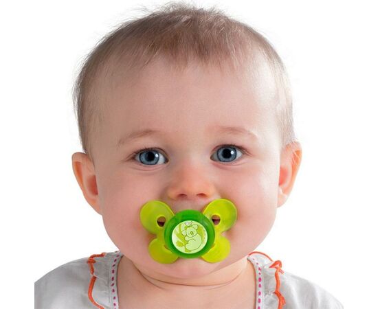 Пустышка Chicco Physio Comfort силиконовая от 6 до 16 месяцев розовая (74913.11.00.00), изображение 4 Пустышка Chicco Physio Comfort силиконовая от 6 до 16 месяцев розовая (74913.11.00.00), изображение 4