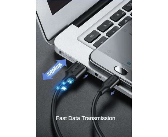 Дата кабель USB 2.0 AM to Micro 5P 2.0m US289 Black Ugreen (60138), изображение 2 Дата кабель USB 2.0 AM to Micro 5P 2.0m US289 Black Ugreen (60138), изображение 2