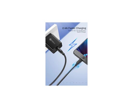 Дата кабель USB 2.0 AM to Micro 5P 1.5m US289 (Black) Ugreen (60137), изображение 5