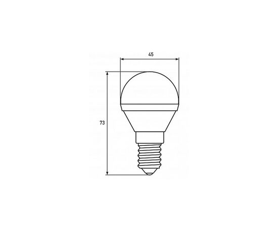 Лампочка EUROELECTRIC LED G45 5W E14 4000K 220V (LED-G45-05144(EE)), изображение 3 Лампочка EUROELECTRIC LED G45 5W E14 4000K 220V (LED-G45-05144(EE)), изображение 3