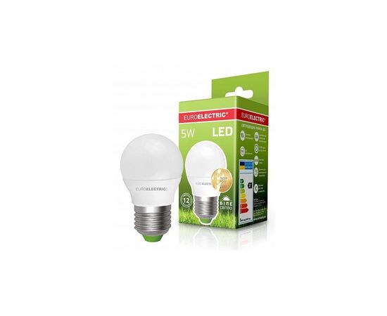Лампочка EUROELECTRIC LED G45 5W E27 4000K 220V (LED-G45-05274(EE)), изображение 2 Лампочка EUROELECTRIC LED G45 5W E27 4000K 220V (LED-G45-05274(EE)), изображение 2