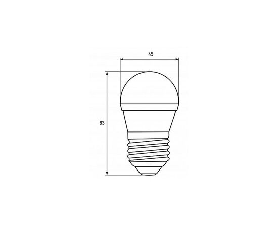 Лампочка EUROELECTRIC LED G45 5W E27 4000K 220V (LED-G45-05274(EE)), изображение 3 Лампочка EUROELECTRIC LED G45 5W E27 4000K 220V (LED-G45-05274(EE)), изображение 3